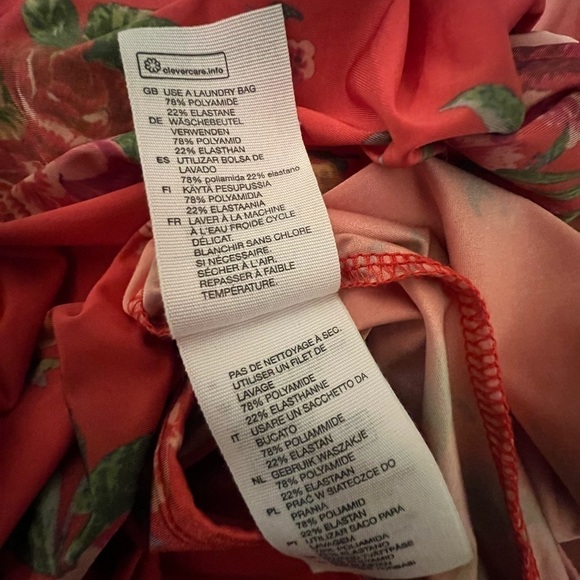 NWT & OTHER STORIES Orange Floral Midi Dress - Picture 10 of 12